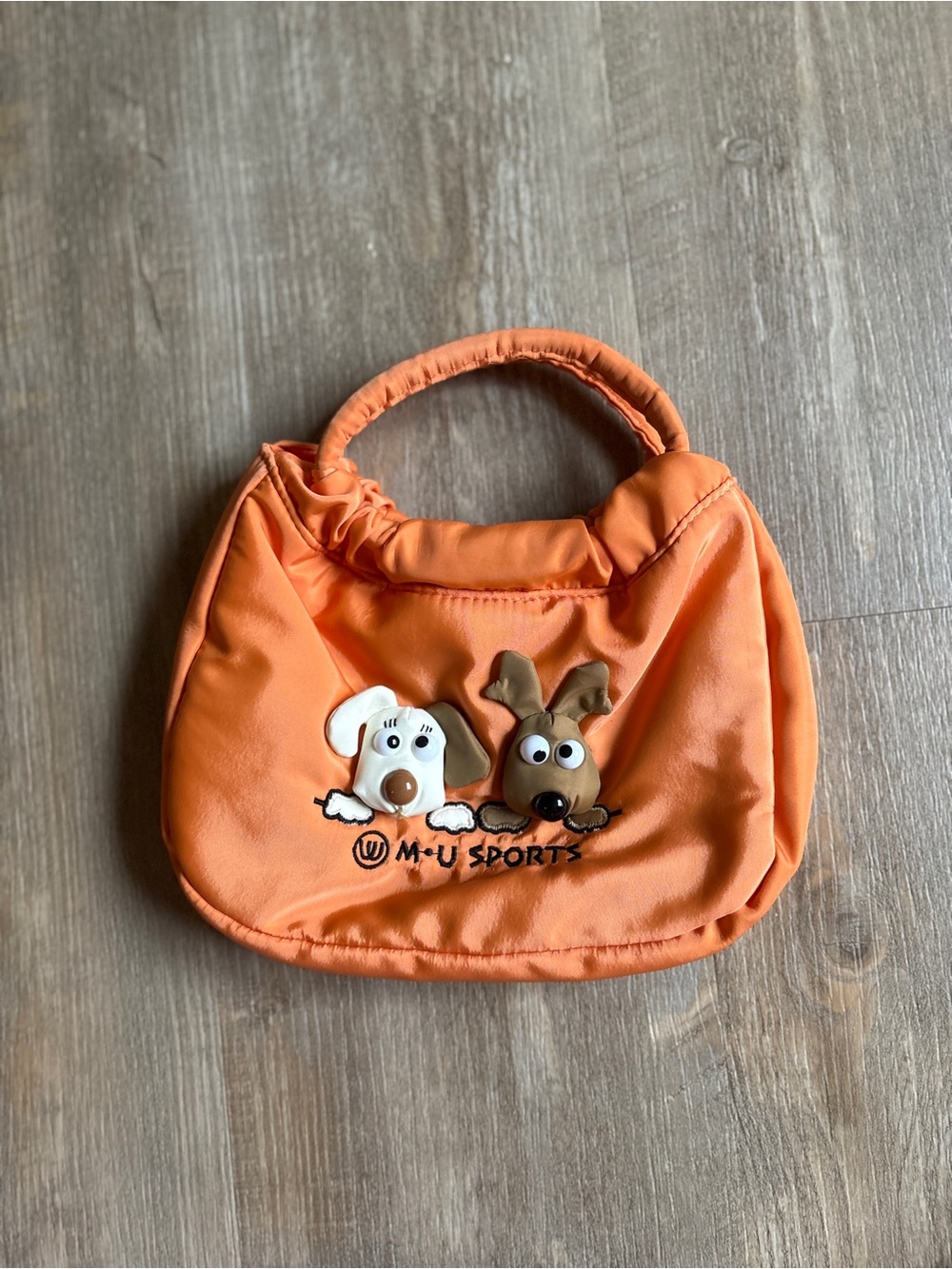 M-U Sports Orange Cartoon Dog Mini Golf Handbag | Kawaii